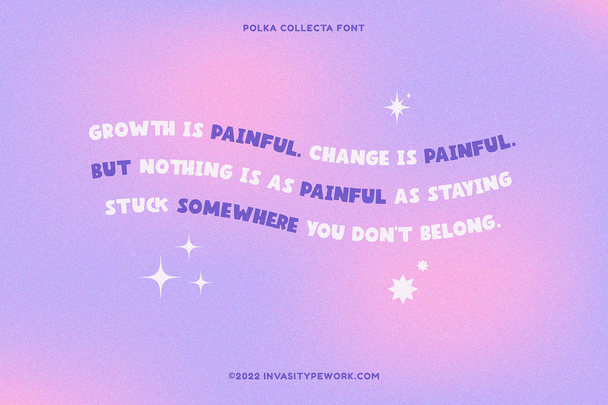 Polka Collecta - Bold Playful, a Sans Serif Font by Invasi Studio (Photo 7 of 10)