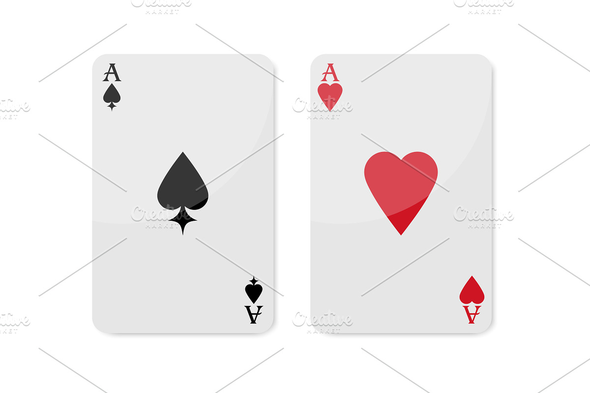 Playing Cards Set with Back Side, a Decorative Illustration by PsychocheArt (Photo 2 of 4)