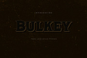 Bulkey, a Font by deadlock studio (Thumbnail 1 of 13)