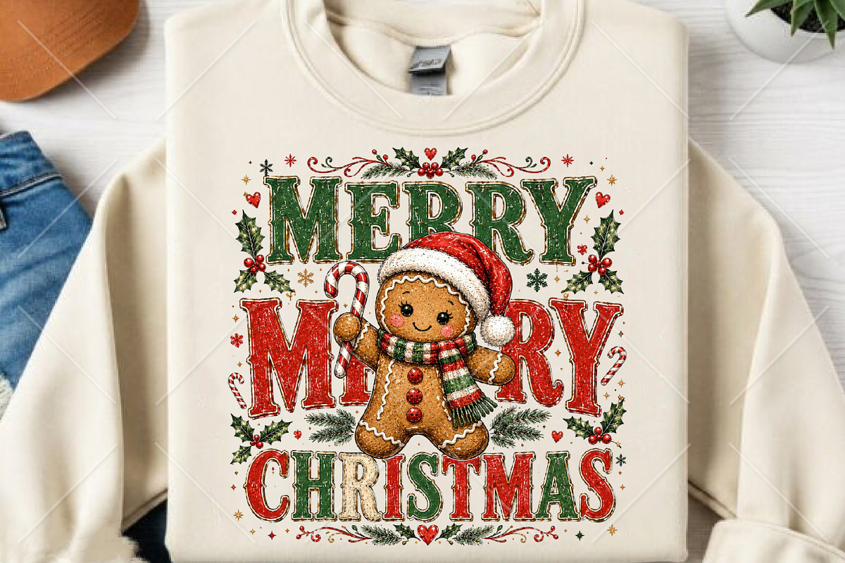Merry Christmas Gingerbread PNG, a Seasonal Illustration by Canvas Craft (Photo 2 of 6)