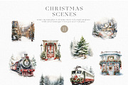 Christmas Holiday Vintage Collection, a Decorative Illustration by Veris Studio (Thumbnail 8 of 12)