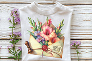 Coquette Birth Month Flowers Clipart, an Illustration by CraftArtStudio (Thumbnail 5 of 6)