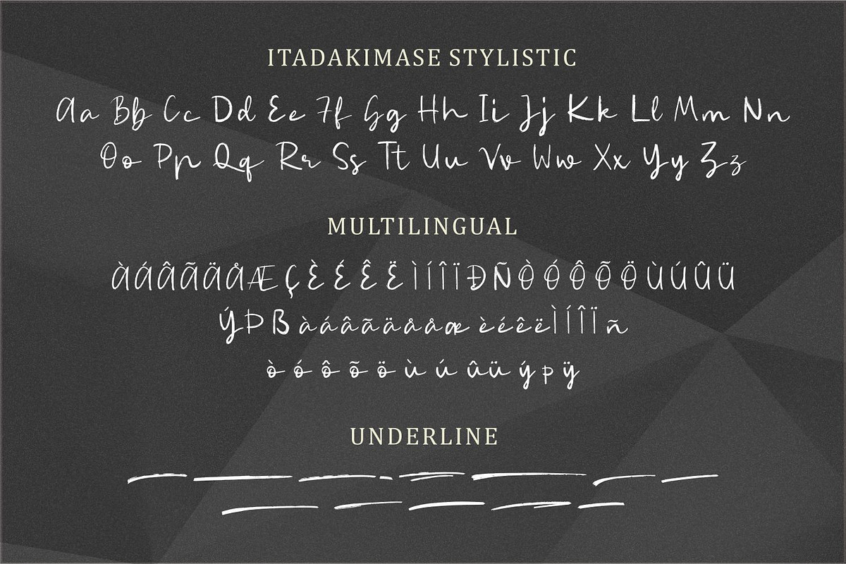 Itadakimase Font, a Script Font by Allouse Studio (Photo 6 of 12)