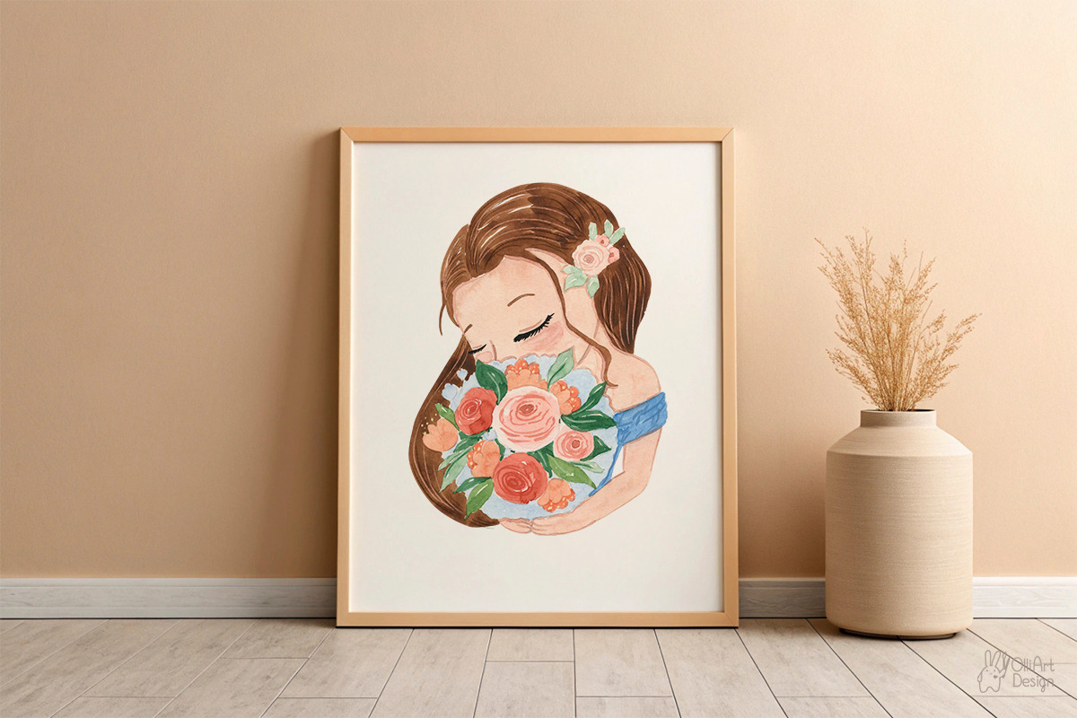 LITTLE SPRING. Watercolor animal, an Object Graphic by OlliArtDesign (Photo 5 of 8)