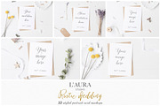 Invitation card mockup - psd bundle, a Print Template by L'Aura Studio (Thumbnail 2 of 6)