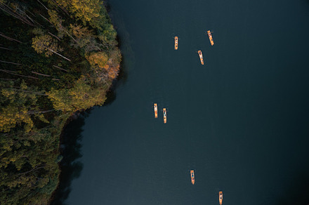 Beatiful high angle view nature lake and forest in the morning,P, a Nature Photo by Art Rachen