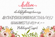 Frelline Script, a Script Font by Soft Creative (Thumbnail 8 of 8)