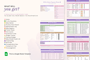 Pregnancy Planner Excel Spreadsheet, a Design Template by Matisse Studio (Thumbnail 2 of 10)