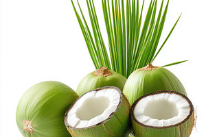 Fresh Green Coconuts Tropical Fruit, a Food & Drink Photo by Pixeness Studio