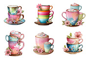 Whimsical Cups Clipart, an Illustration by Design Market (Thumbnail 3 of 5)