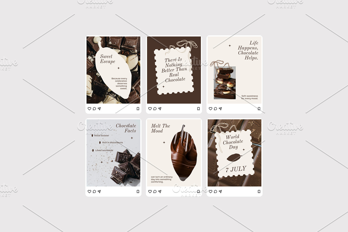 Chocolate Day - Instagram Post, a Social Media Template by Izdihaar_Studio (Photo 2 of 4)