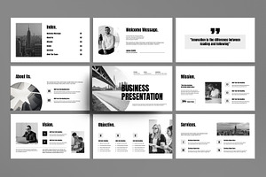 Corporate Business Presentation, a Presentation Template by MightyDesign