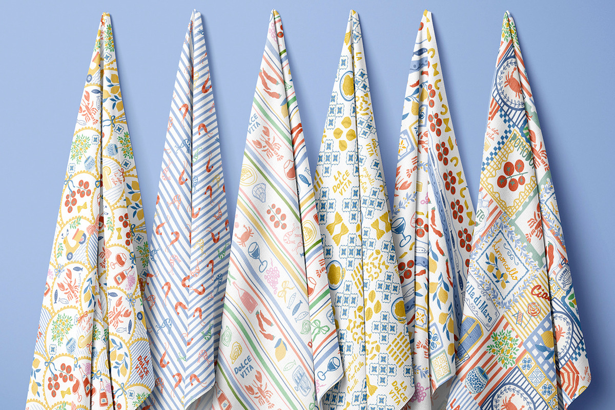 Italian summer - Dolce Vita pattern, a Pattern Graphic by Tani Kuzminka (Photo 22 of 29)