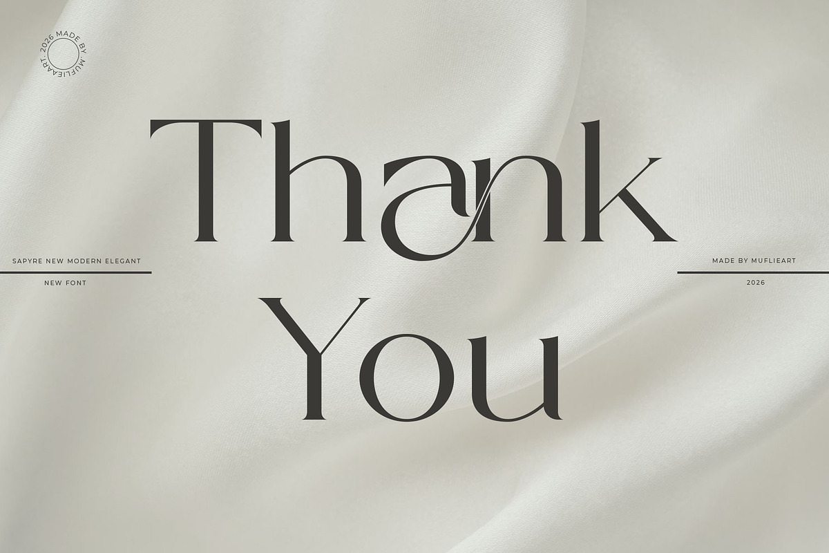 Sapyre - New Modern Elegant Serif, a Serif Font by Muflieart (Photo 10 of 10)