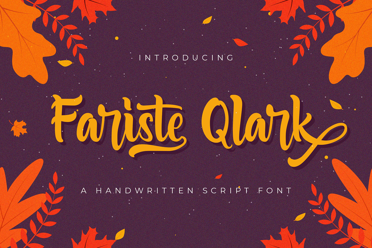 Fariste Qlark - Handwritten Font, a Script Font by StringLabs (Photo 1 of 10)