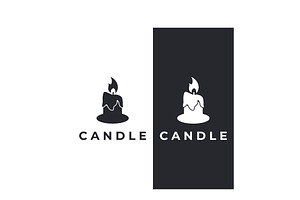 Burning candle logo., a Branding & Logo Template by LOGOCREATIVE