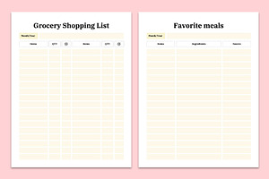 Kitchen Inventory Planner Canva