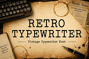 Retro Typewriter, a Handwritten Font by Wow Magic (Thumbnail 1 of 5)