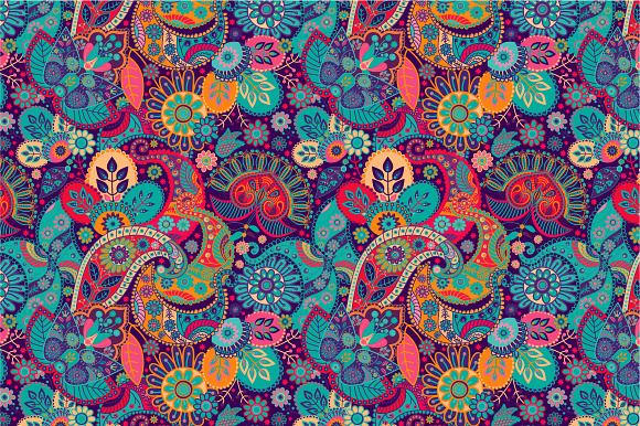 Colorful Floral Seamless Pattern