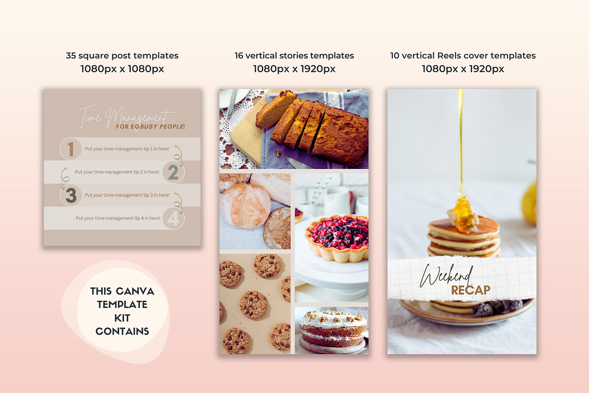 Instagram Canva Template Kit, Reseda, a Social Media Template by Monarch 21 Design (Photo 2 of 9)