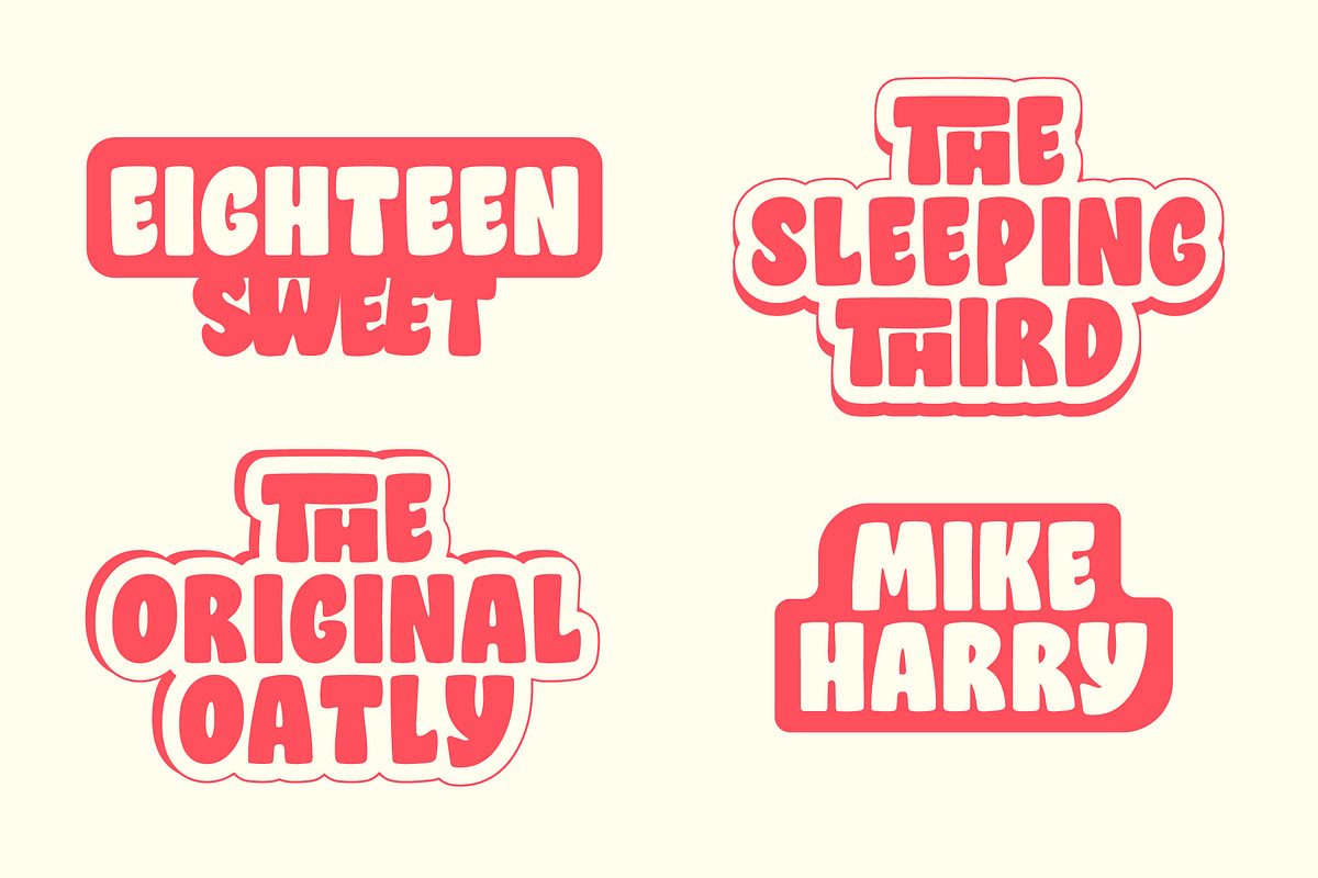 Bopeluna | Bold Playful Display Font, a Sans Serif Font by Koplexs Studio (Photo 3 of 10)