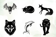 Black Animals icon clipart, an Illustration by CreationArt (Thumbnail 2 of 5)