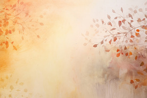 Autumn watercolor background with le, a Photo by Iftikhar Alam