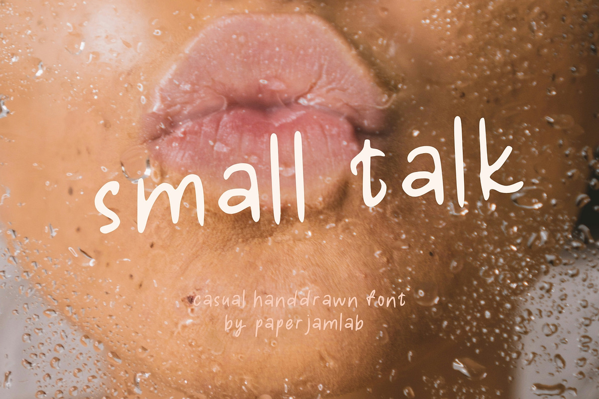 Small Talk. Casual Handwritten Font, a Handwritten Font by PaperJamLab (Photo 1 of 10)