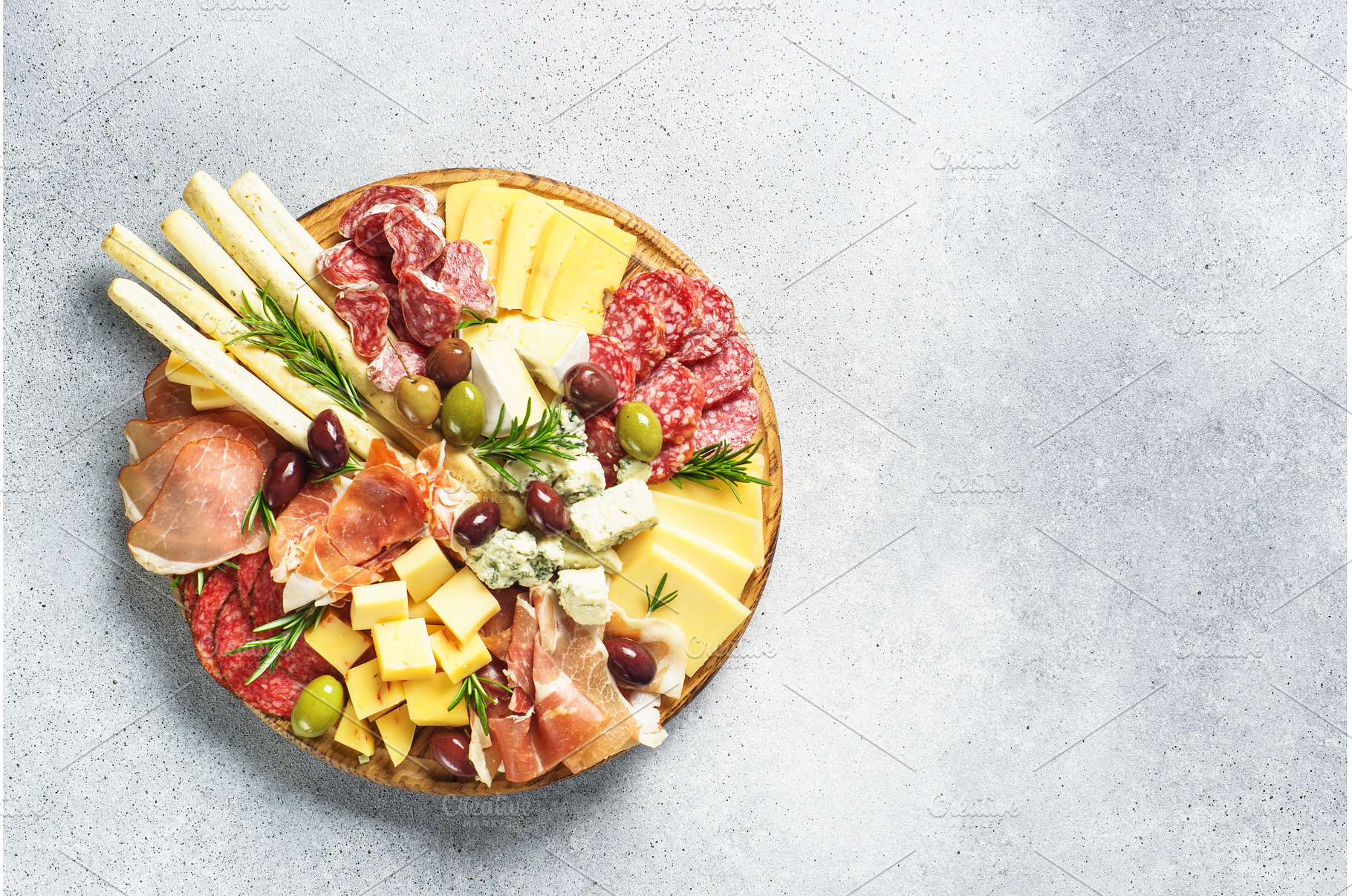 Antipasto platter with jamon, a Food & Drink Photo by Nadia-nb