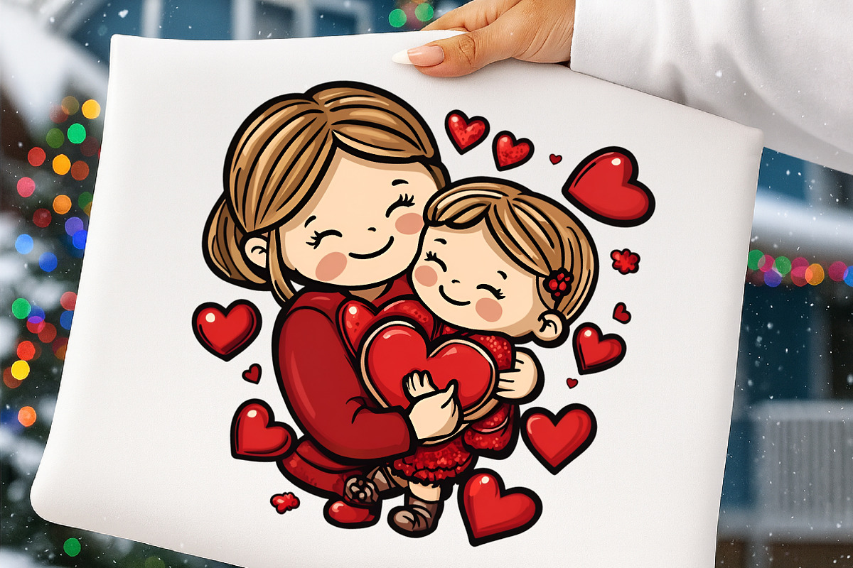 Colorful Kawaii Mother's Day Clipart, an Illustration by Digital Artistic99 (Photo 6 of 9)