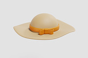 Woman hat Straw Hat, an Object 3D Model by fahad121 (Thumbnail 4 of 7)