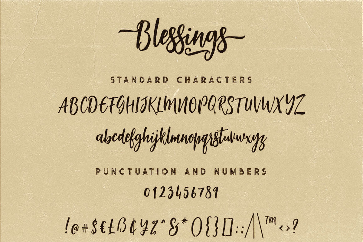 Blessings Script Font preview 6