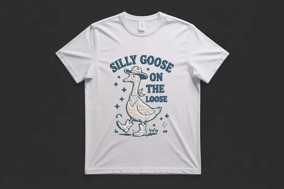 Silly Goose On The Loose Embroidery, a Decorative Illustration by Purpose Ekbal (Photo 3 of 3)