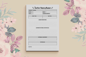 Teacher Lesson Planner KDP Interior