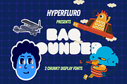 BAQ Rounded 2 Chunky Display Fonts, a Sans Serif Font by HyperFluro (Thumbnail 1 of 7)