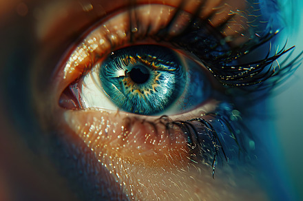 Beautiful macro photo of human eye, a Person Photo by AlyaAnd