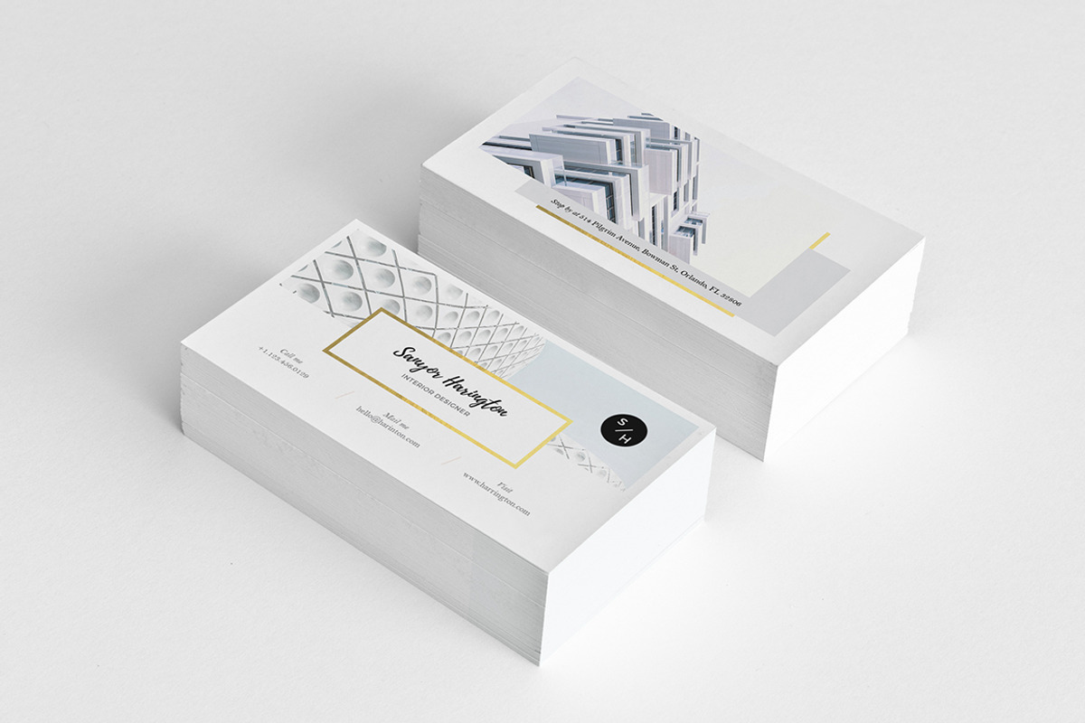 Modern Stylish Business Card, a Business Card Template by GraphicsEgg (Photo 2 of 5)