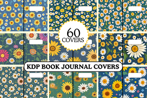 KDP Journal Book Cover Floral Design