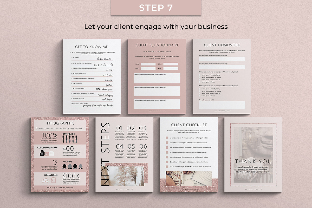 Canva Template Client Welcome Guide, a Templates & Theme by Miri Campbell