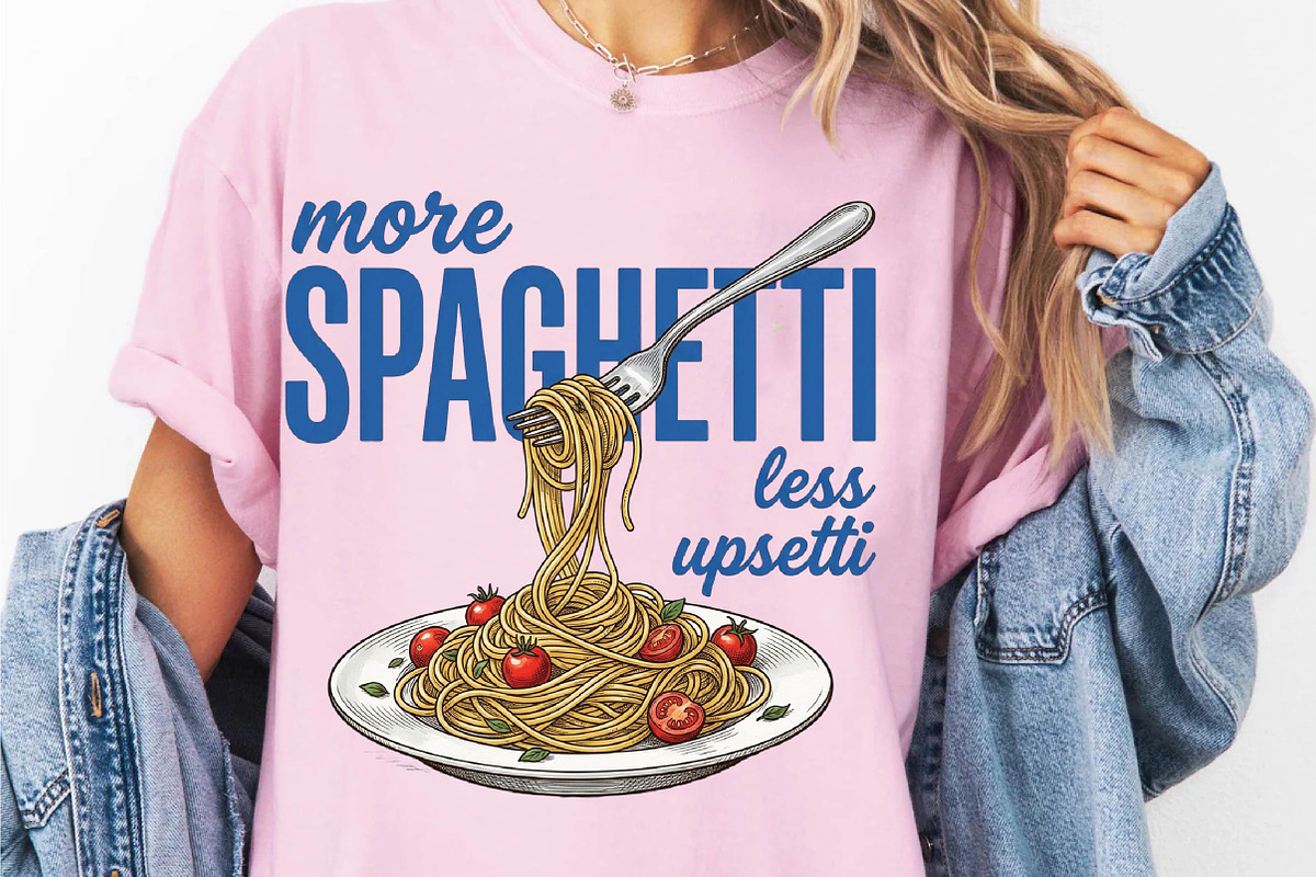 Summer Spaghetti Pasta Hand Drawn PN, an Illustration by DreamPrint404 (Photo 5 of 6)
