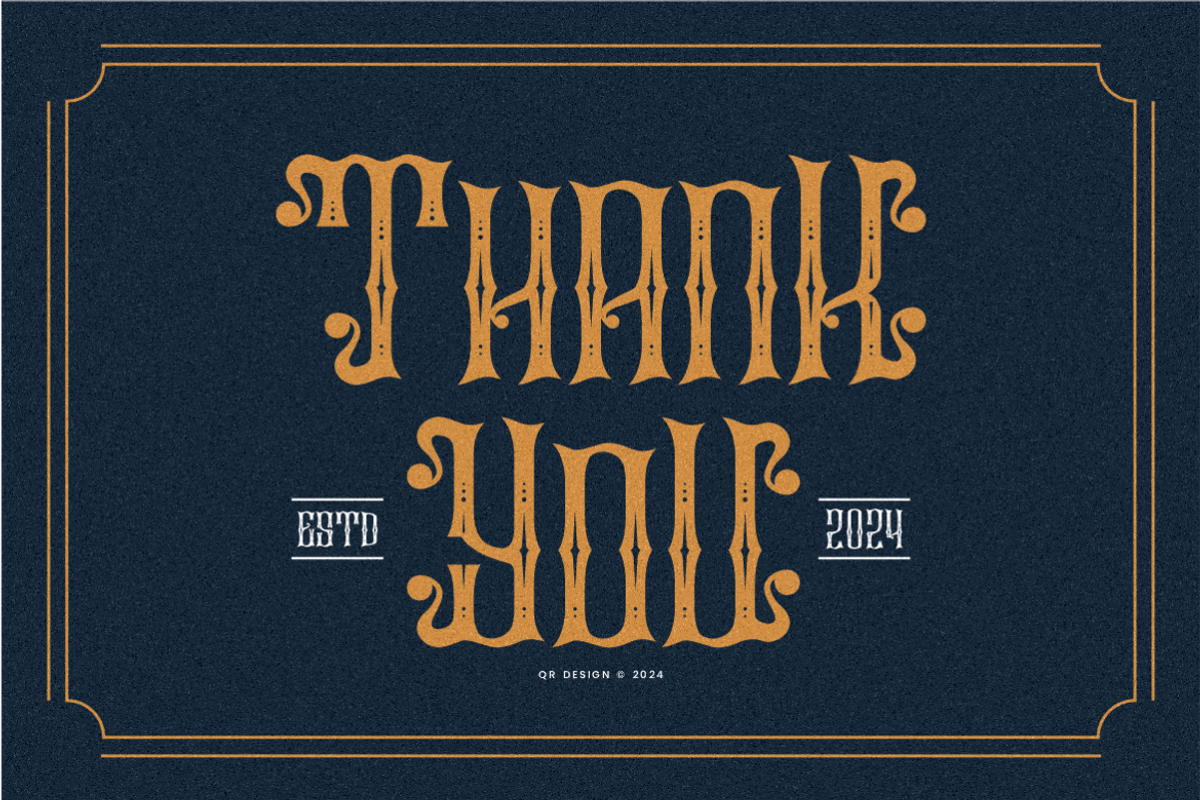 Actions American - Vintage Font, a Blackletter Font by QR Design Studio (Photo 8 of 8)