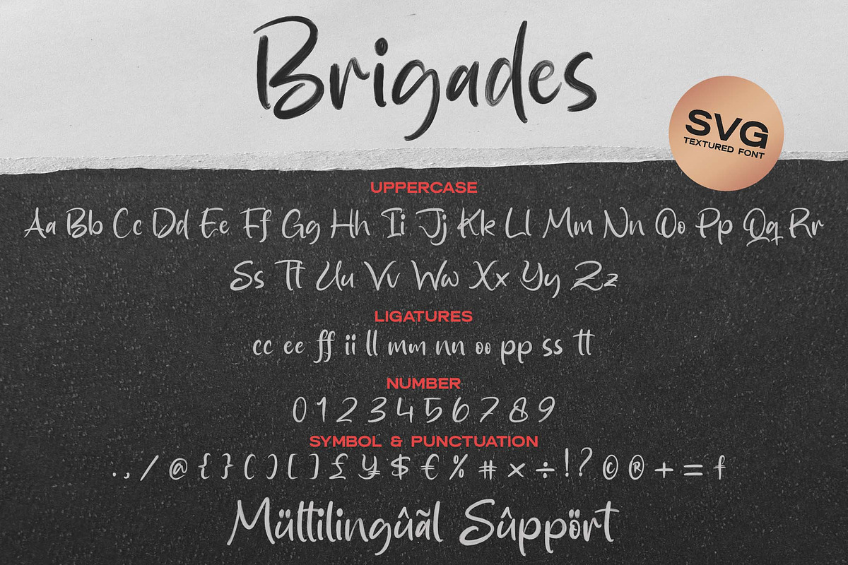 Brigades - SVG Font, a Handwritten Font by Graha Type