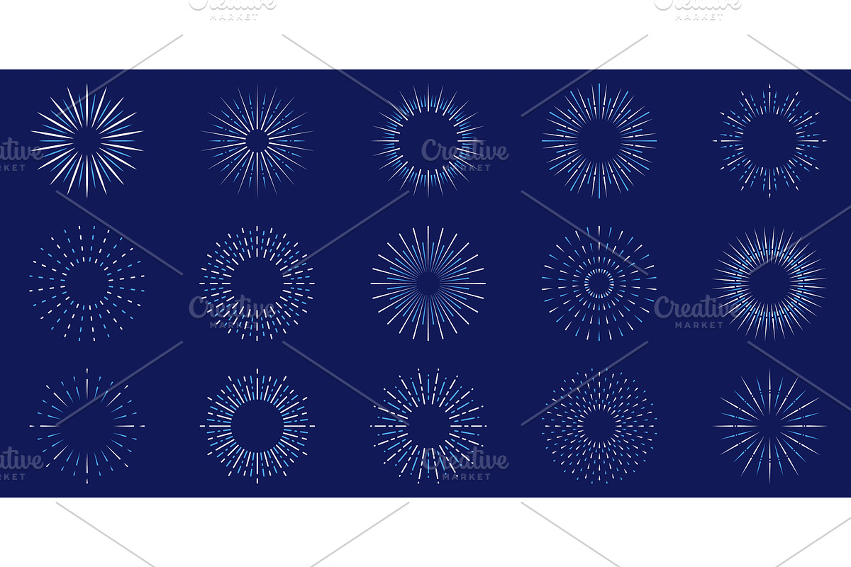 Circle Radial Sunbeam, an Object Illustration by Gentle Studio