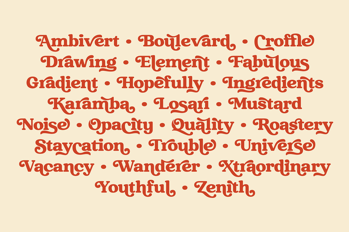 Raspberie - Retro Modern Font, a Serif Font by Variatype (Photo 10 of 15)