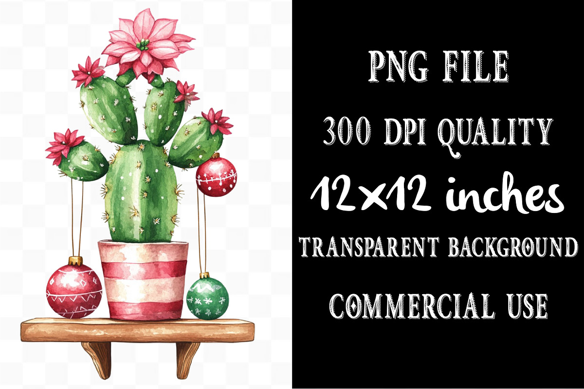 Christmas Indoor Gardening Clipart, an Illustration by Designking (Photo 4 of 4)