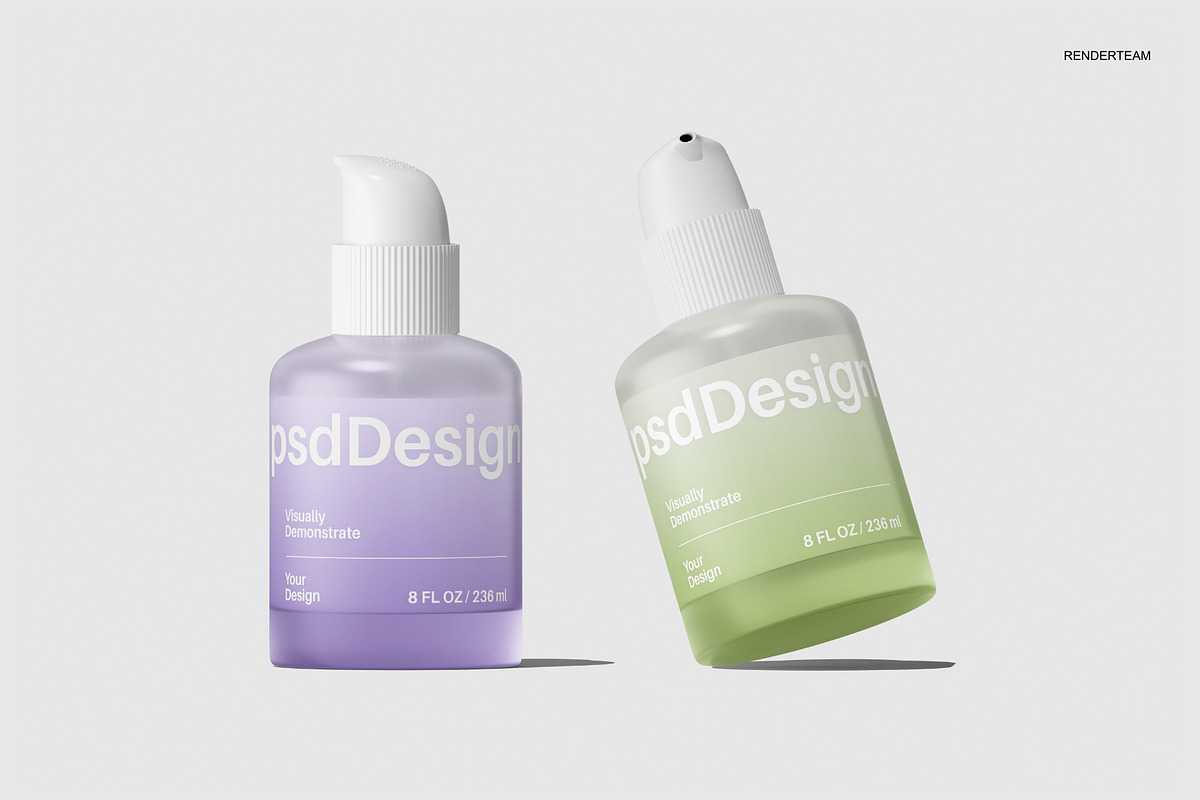 Cosmetic Bottle Mockup Set, a Packaging Mockup by Renderteam (Photo 5 of 12)