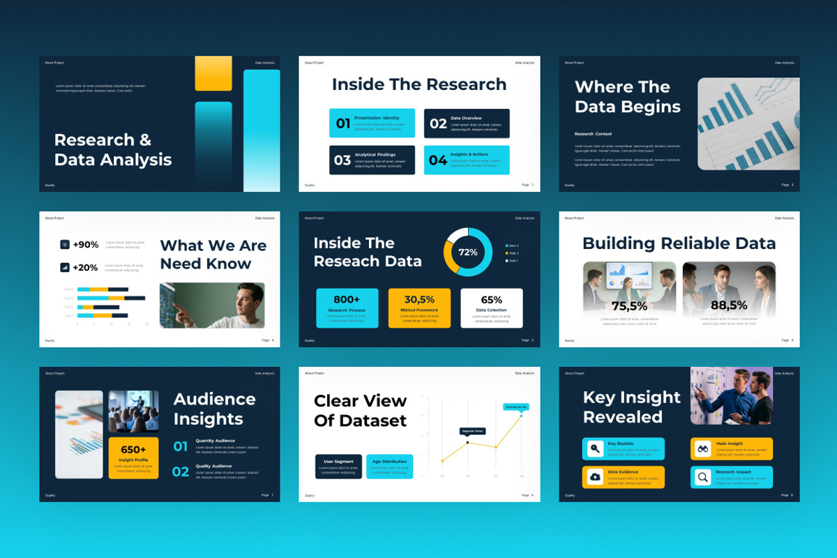 Research Data Analysis Keynote, a Presentation Template by Loin Studio (Photo 3 of 4)