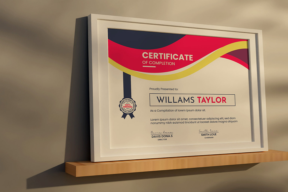 Luxury And Modern Style Certificate, a Stationery Template by MRI STUDIO (Photo 12 of 13)