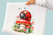 Spring Ladybug Sublimation Clipart, an Illustration by GatewayDesign (Thumbnail 3 of 6)
