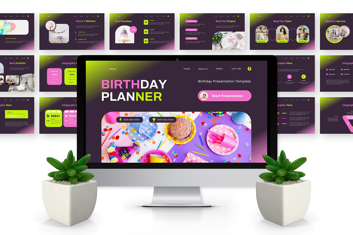 Birthday Planner - Birthday Keynote preview 6